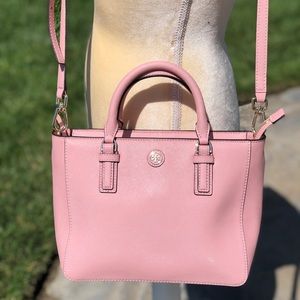 Tory Burch Robinson Rose Saffiano Leather Tote